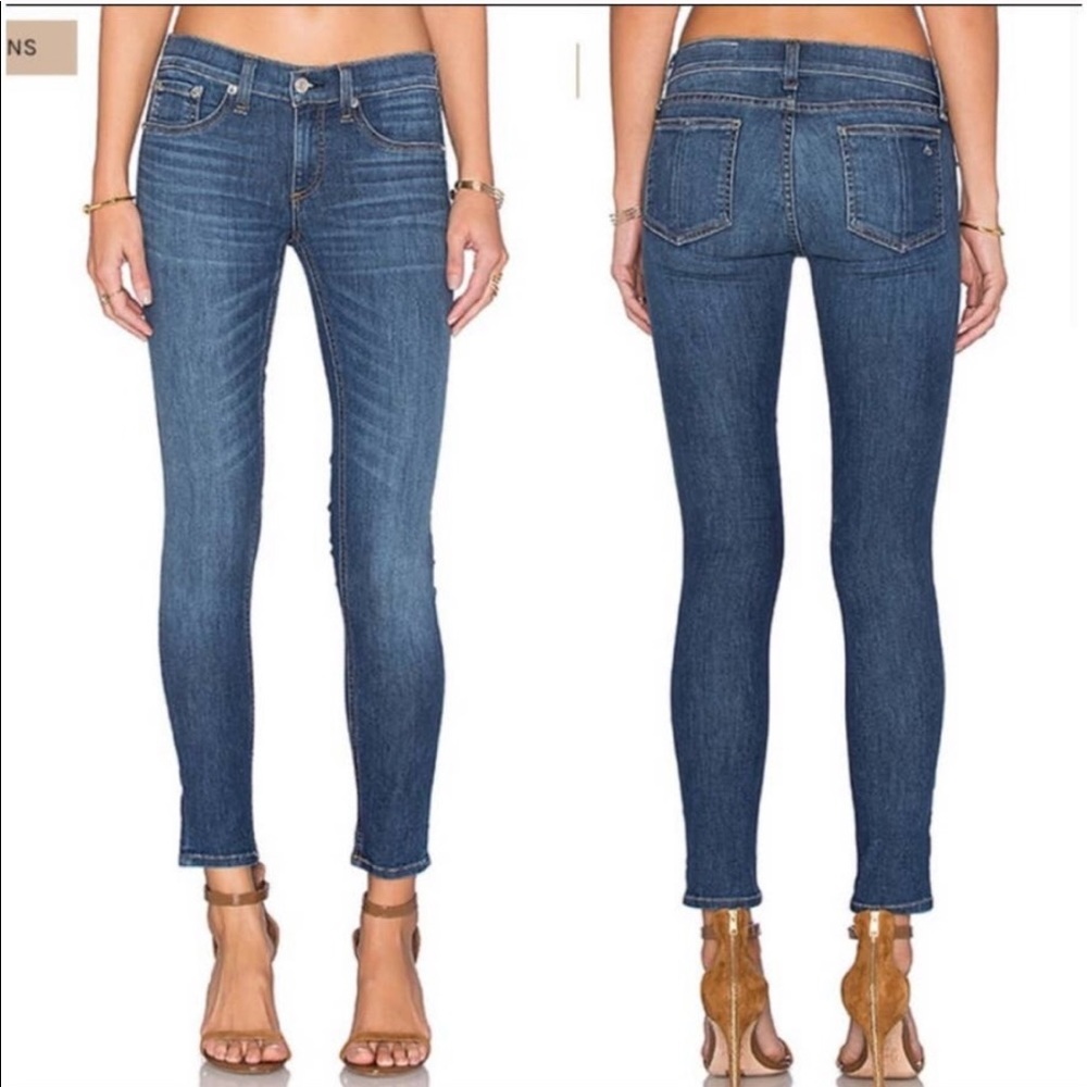 Rag & Bone Capri Skinny Jeans Medium wash Rae